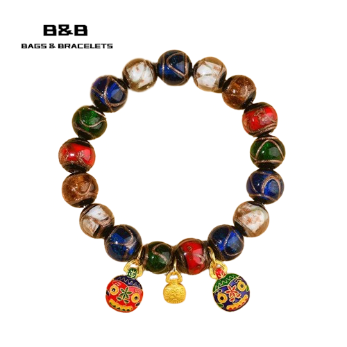 Incense ash colored glaze Bracelet -【Spiritual Connection & Enhance Happiness】