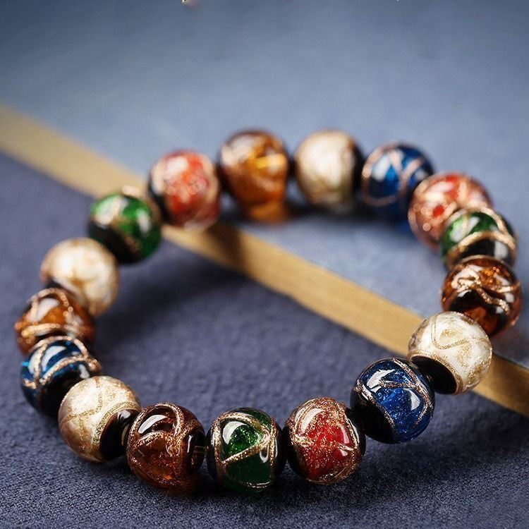 Incense ash colored glaze Bracelet -【Spiritual Connection & Enhance Happiness】