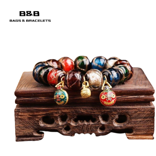 Incense ash colored glaze Bracelet -【Spiritual Connection & Enhance Happiness】