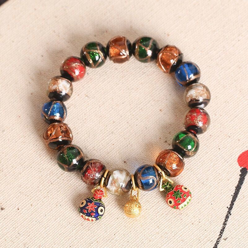 Incense ash colored glaze Bracelet -【Spiritual Connection & Enhance Happiness】