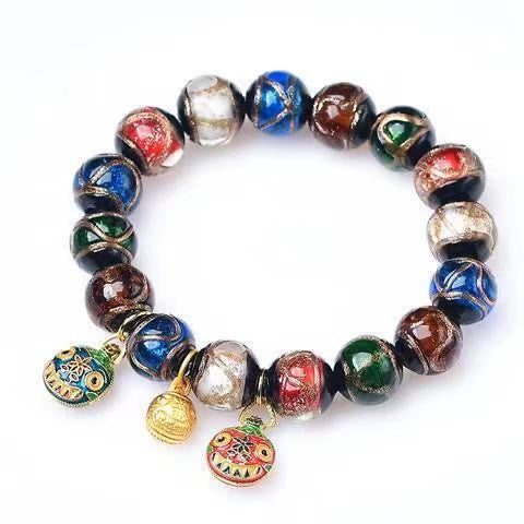 Incense ash colored glaze Bracelet -【Spiritual Connection & Enhance Happiness】