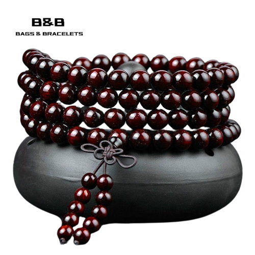 Natural Rosewood Bracelet -【Attract Wealth safe and Peace】