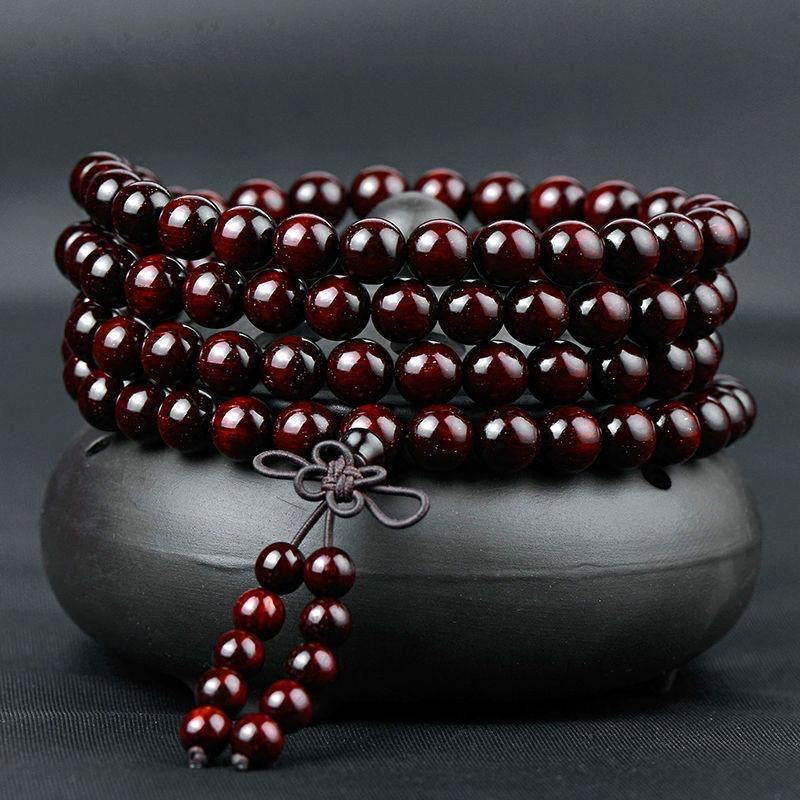 Natural Rosewood Bracelet -【Attract Wealth safe and Peace】