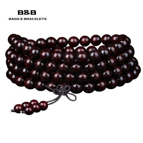 Natural Rosewood Bracelet -【Attract Wealth safe and Peace】