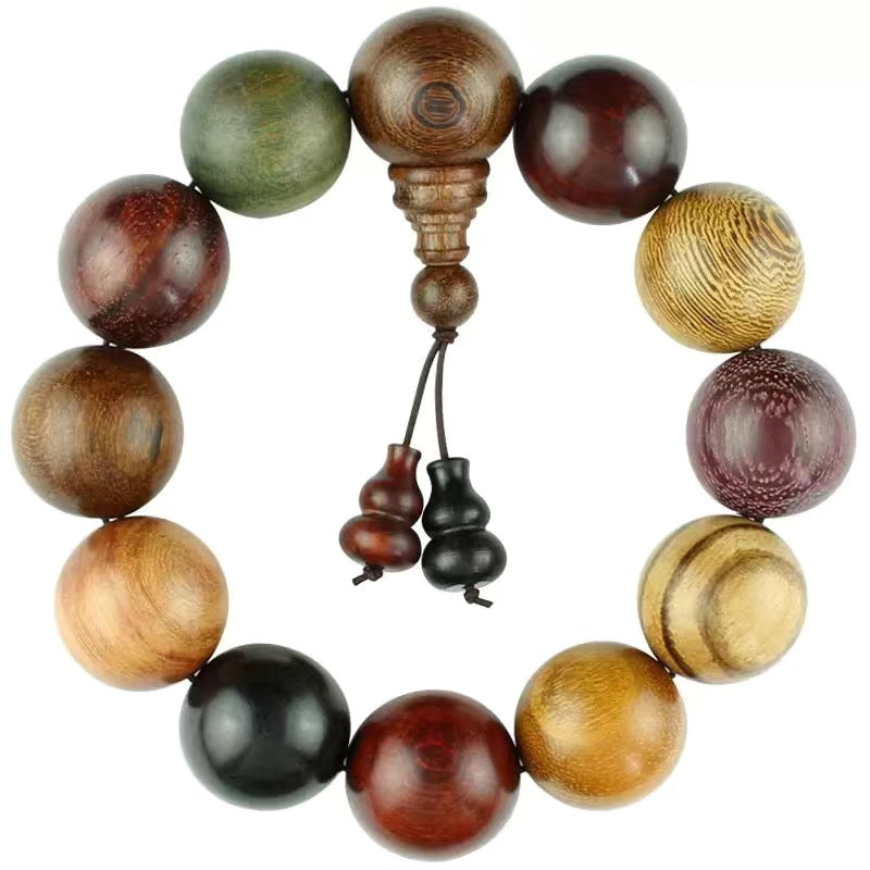 Natural Rosewood Bracelet -【Attract Wealth safe and Peace】