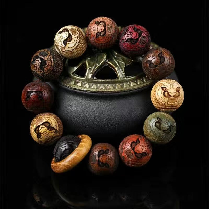 Phoebe zhennan wood Bracelet - 【Attract Health & Inner Peace】