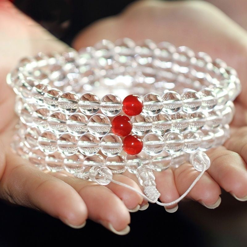 Natural White crystal Bracelet -【Attract Energy and Good Luck】