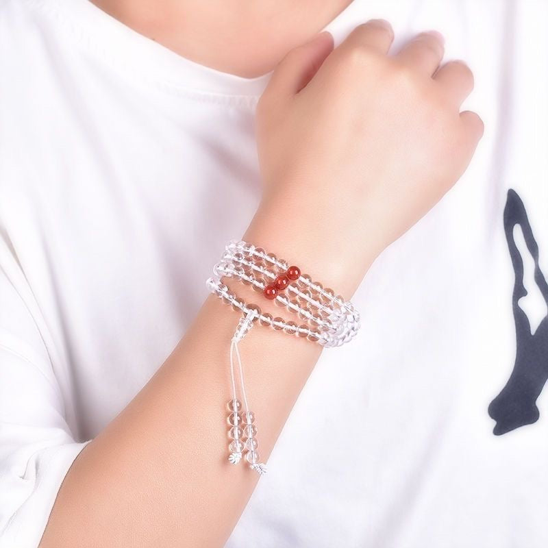 Natural White crystal Bracelet -【Attract Energy and Good Luck】