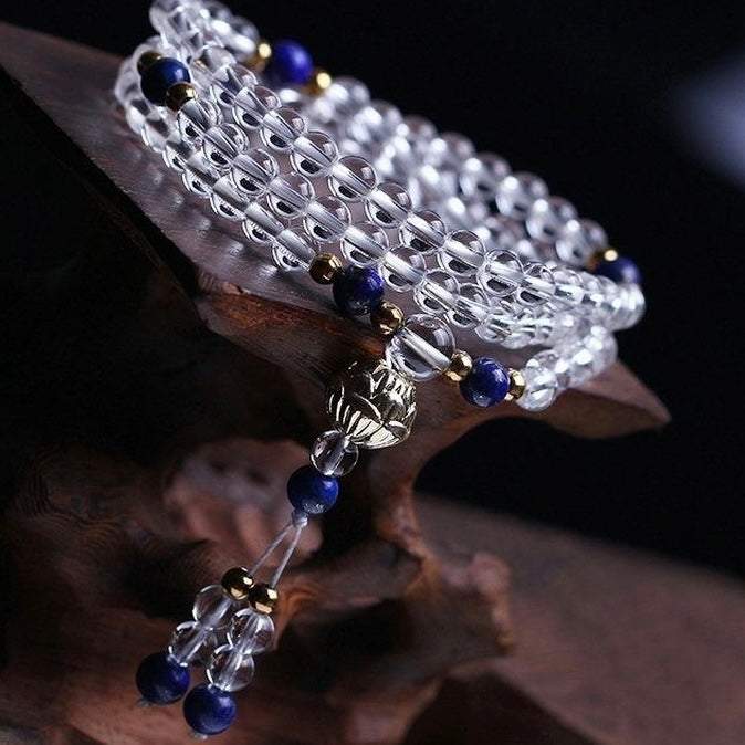 Natural White crystal Bracelet -【Attract Energy and Good Luck】