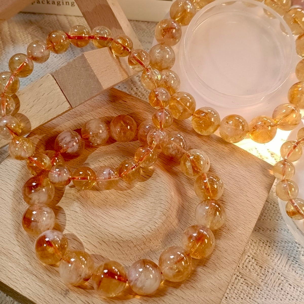 Citrine Bracelet- Natural 9A Grade Citrine -【Greatly Attract Wealth】