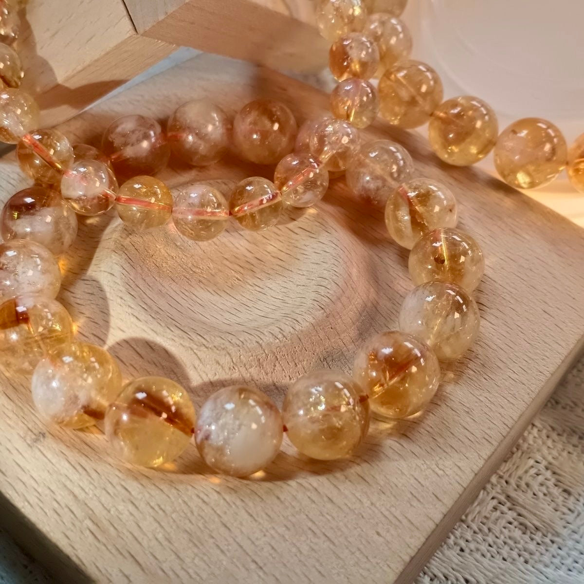 Citrine Bracelet- Natural 9A Grade Citrine -【Greatly Attract Wealth】