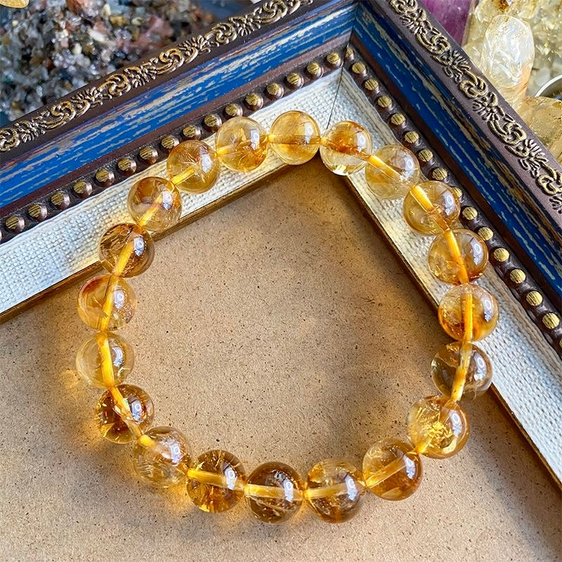 Citrine Bracelet- Natural 9A Grade Citrine -【Greatly Attract Wealth】