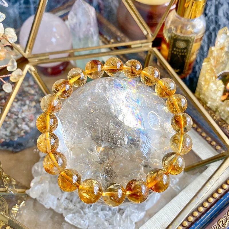 Citrine Bracelet- Natural 9A Grade Citrine -【Greatly Attract Wealth】