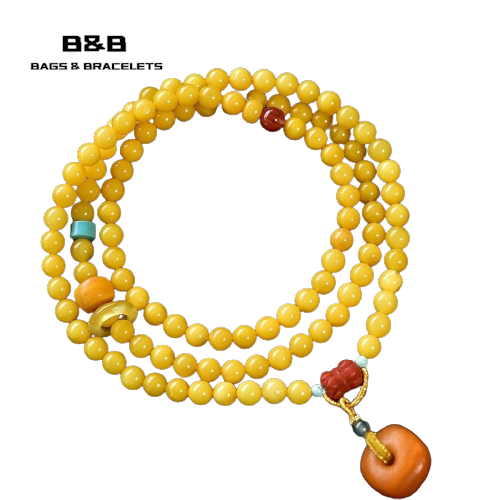 Old Material Beeswax Bracelet -【Attract Health & Wealth】