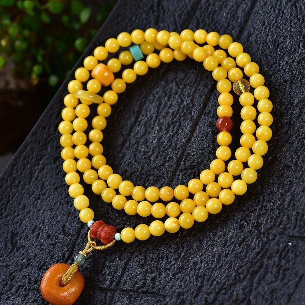 Old Material Beeswax Bracelet -【Attract Health & Wealth】