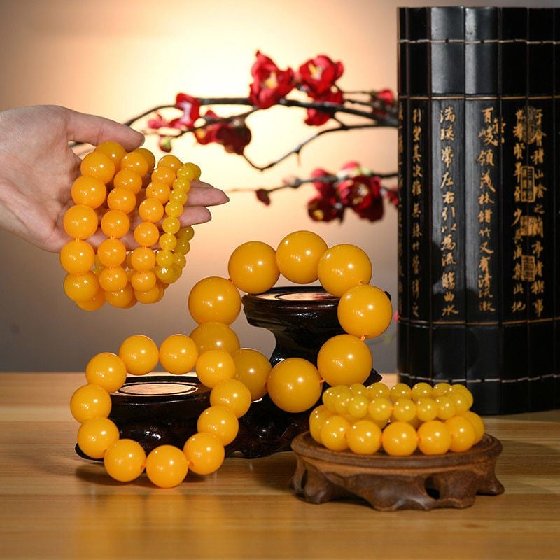 Old Material Beeswax Bracelet -【Attract Health & Wealth】