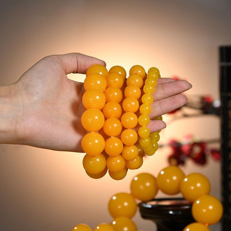 Old Material Beeswax Bracelet -【Attract Health & Wealth】