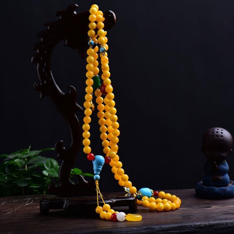 Old Material Beeswax Bracelet -【Attract Health & Wealth】