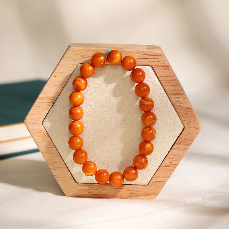 Old Material Beeswax Bracelet -【Attract Health & Wealth】