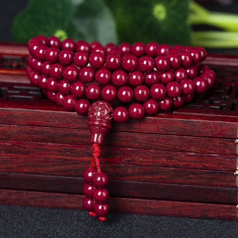 Pure Natural Cinnabar Bracelet -【Ward off Evil Spirits & Increase Aura】