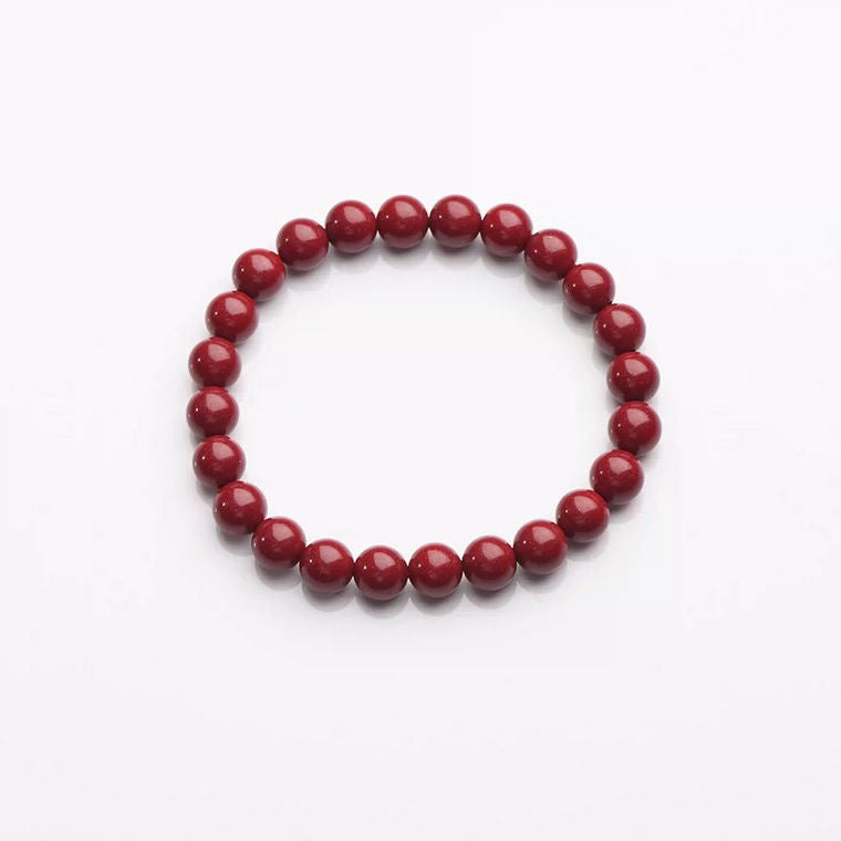 Pure Natural Cinnabar Bracelet -【Ward off Evil Spirits & Increase Aura】