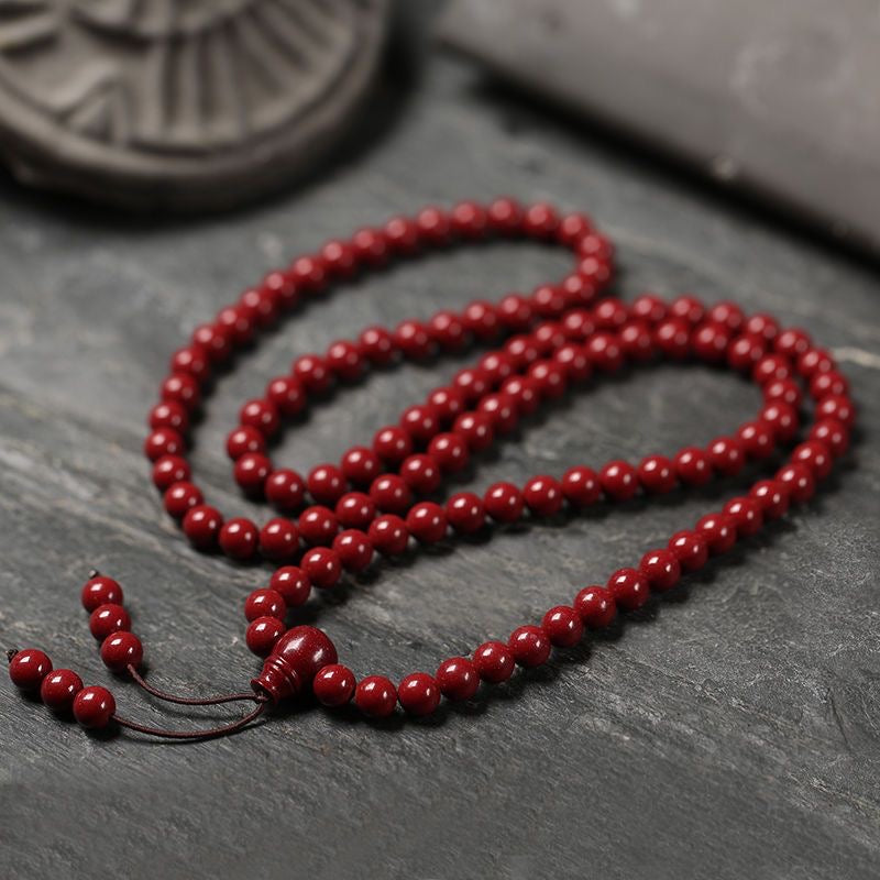 Pure Natural Cinnabar Bracelet -【Ward off Evil Spirits & Increase Aura】