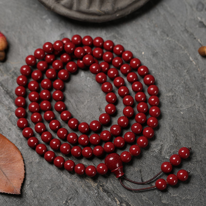 Pure Natural Cinnabar Bracelet -【Ward off Evil Spirits & Increase Aura】