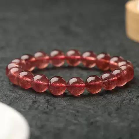 Pure Natural Strawberry Quartz Bracelet -【Attract Love & Fate】