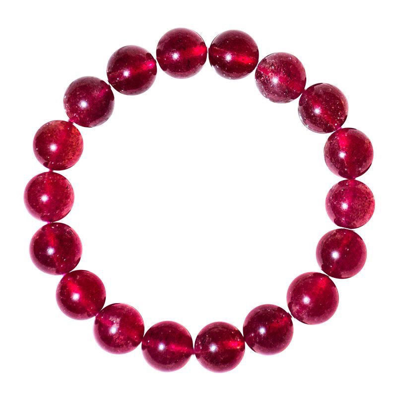 Pure Natural Strawberry Quartz Bracelet -【Attract Love & Fate】