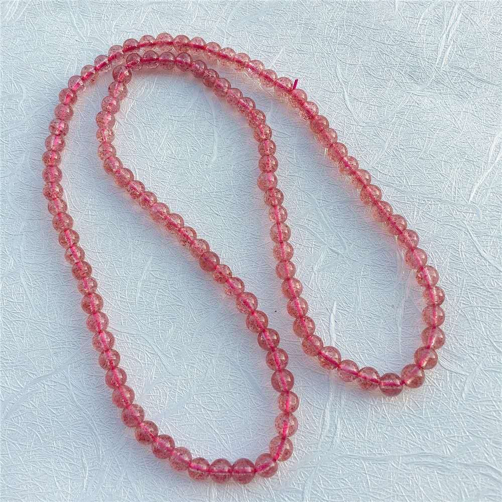 Pure Natural Strawberry Quartz Bracelet -【Attract Love & Fate】