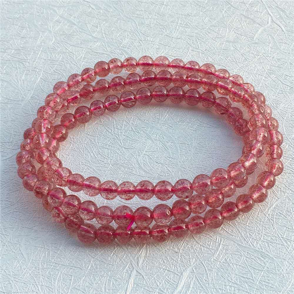 Pure Natural Strawberry Quartz Bracelet -【Attract Love & Fate】