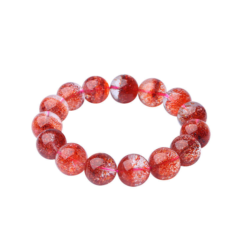 Pure Natural Strawberry Quartz Bracelet -【Attract Love & Fate】