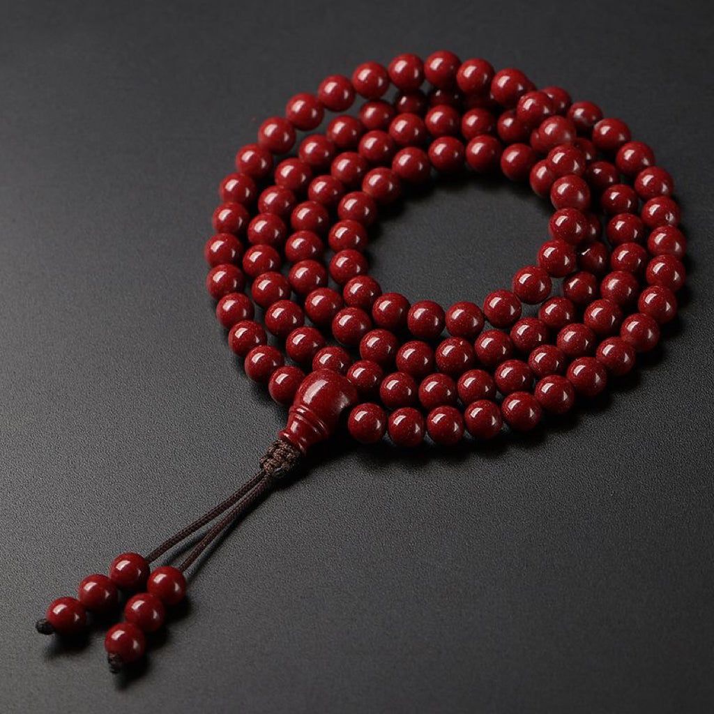 Pure Natural Cinnabar Bracelet -【Ward off Evil Spirits & Increase Aura】