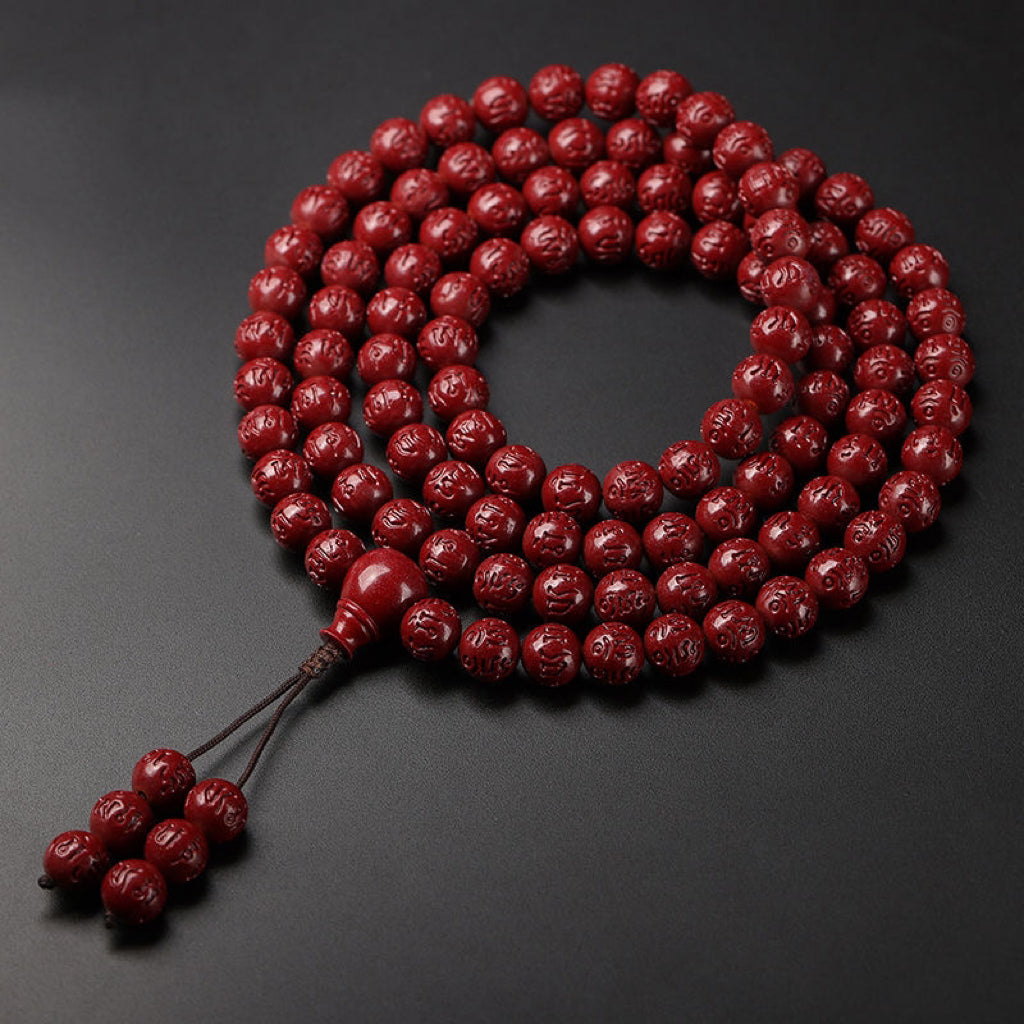 Pure Natural Cinnabar Bracelet -【Ward off Evil Spirits & Increase Aura】