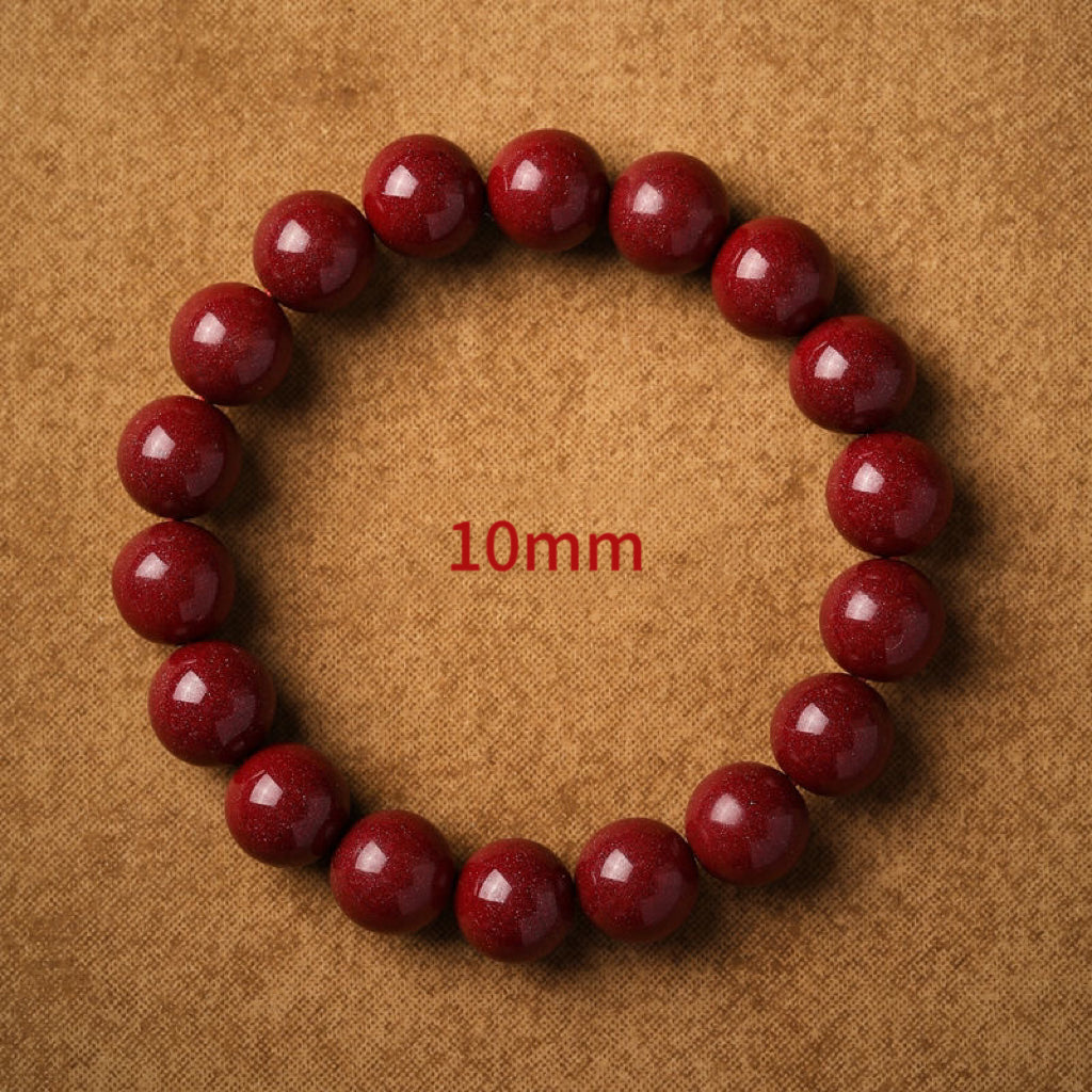 Pure Natural Cinnabar Bracelet -【Ward off Evil Spirits & Increase Aura】