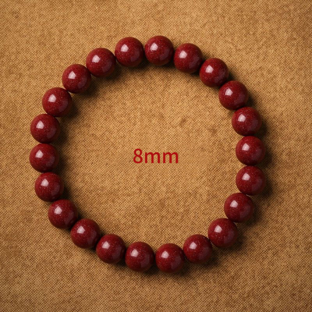 Pure Natural Cinnabar Bracelet -【Ward off Evil Spirits & Increase Aura】