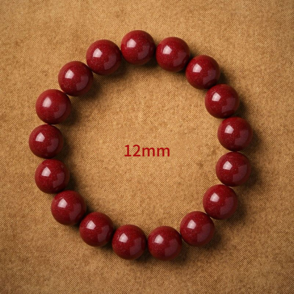 Pure Natural Cinnabar Bracelet -【Ward off Evil Spirits & Increase Aura】