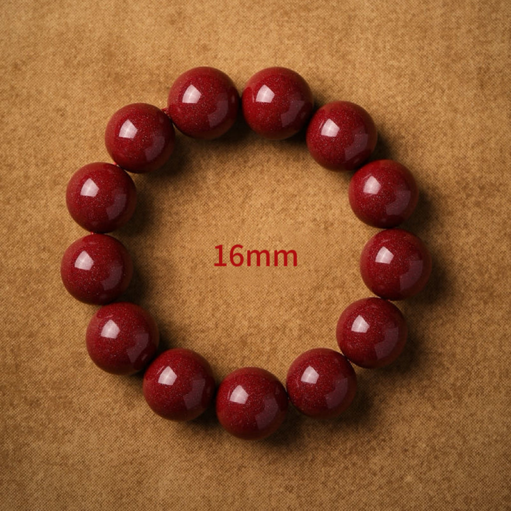 Pure Natural Cinnabar Bracelet -【Ward off Evil Spirits & Increase Aura】