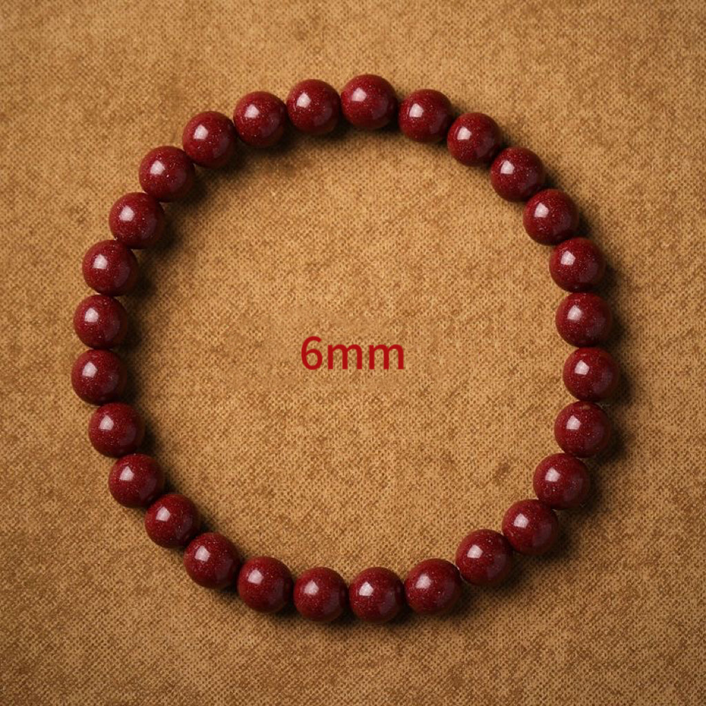 Pure Natural Cinnabar Bracelet -【Ward off Evil Spirits & Increase Aura】