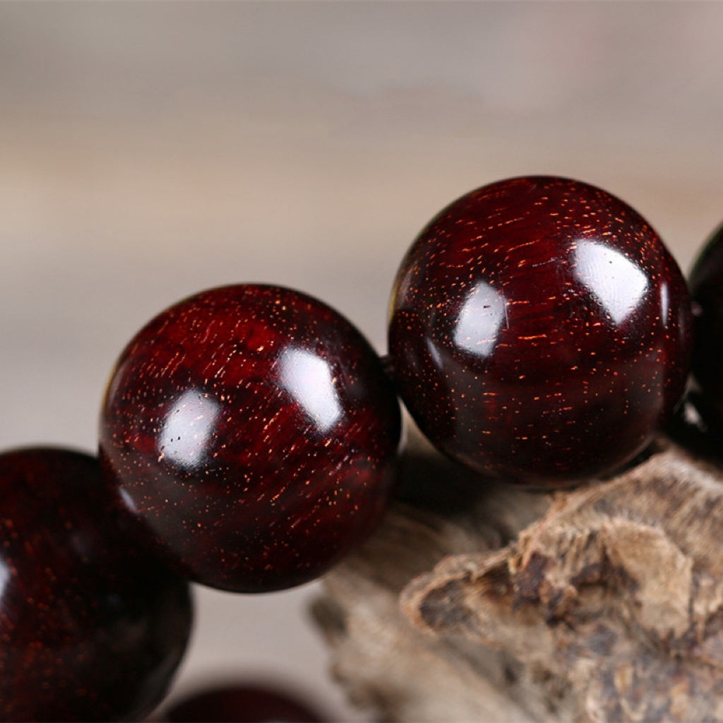 Natural Rosewood Bracelet -【Attract Wealth safe and Peace】