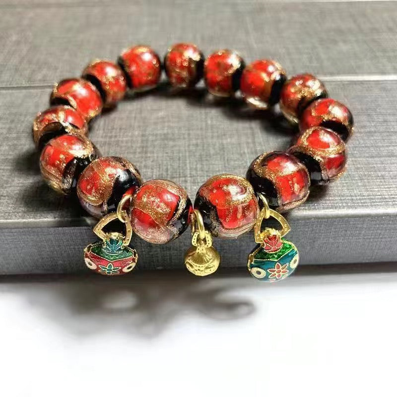 Incense ash colored glaze Bracelet -【Spiritual Connection & Enhance Happiness】