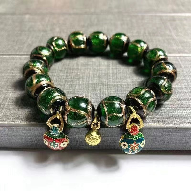 Incense ash colored glaze Bracelet -【Spiritual Connection & Enhance Happiness】