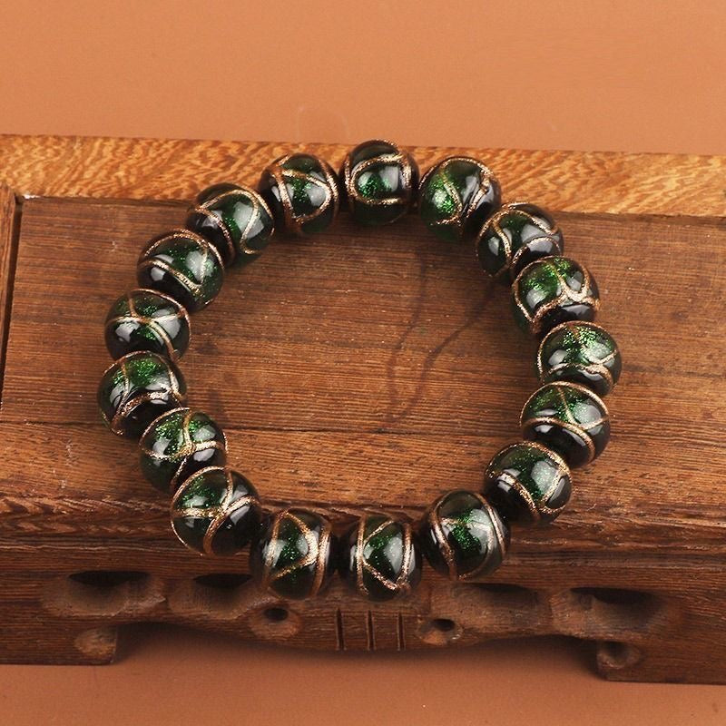 Incense ash colored glaze Bracelet -【Spiritual Connection & Enhance Happiness】