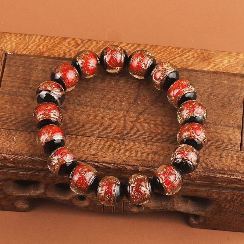 Incense ash colored glaze Bracelet -【Spiritual Connection & Enhance Happiness】