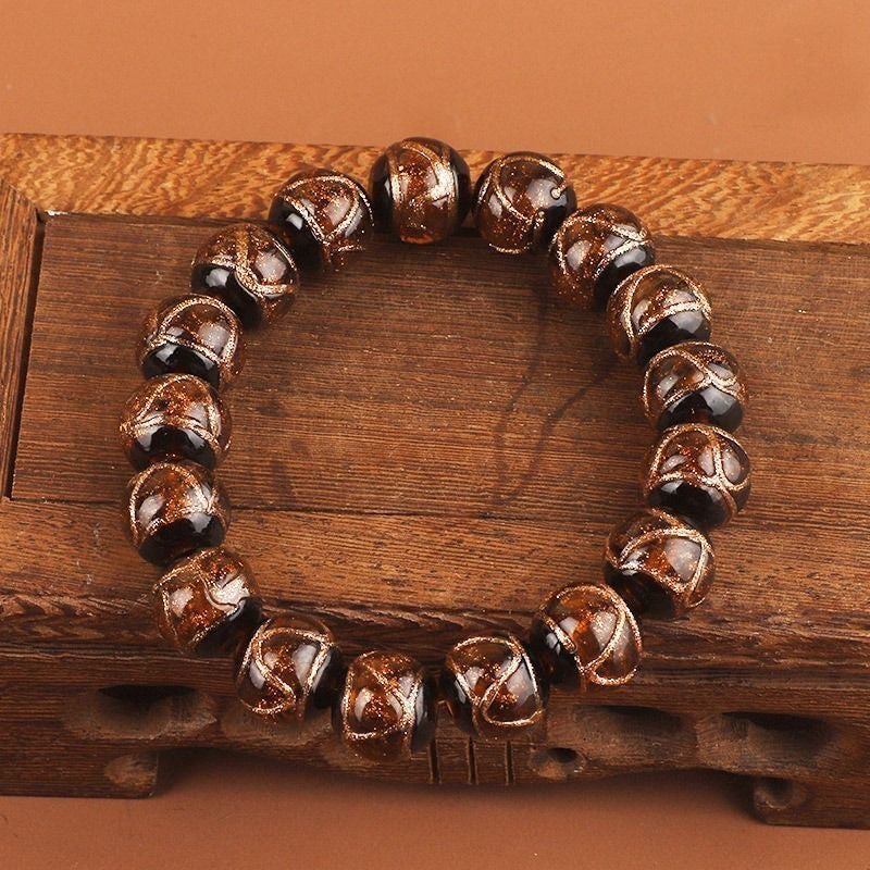 Incense ash colored glaze Bracelet -【Spiritual Connection & Enhance Happiness】