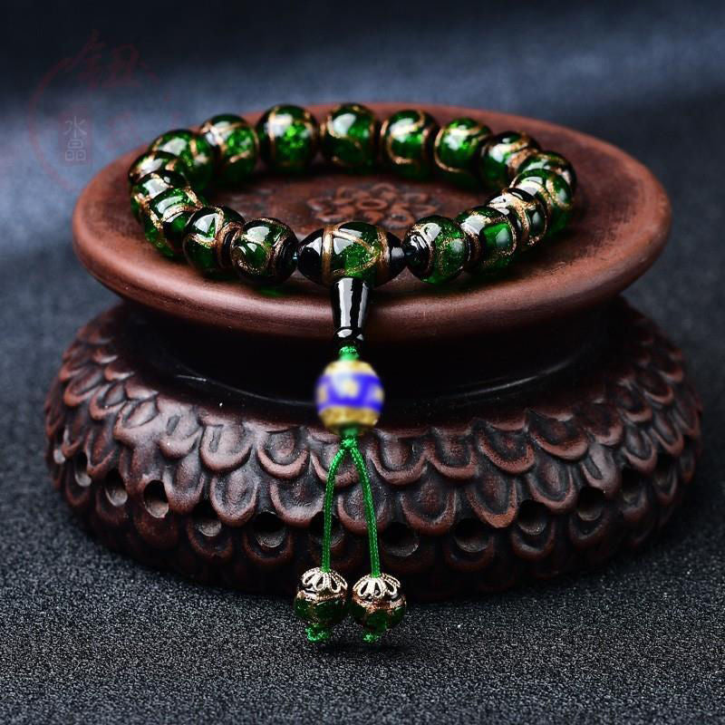 Incense ash colored glaze Bracelet -【Spiritual Connection & Enhance Happiness】