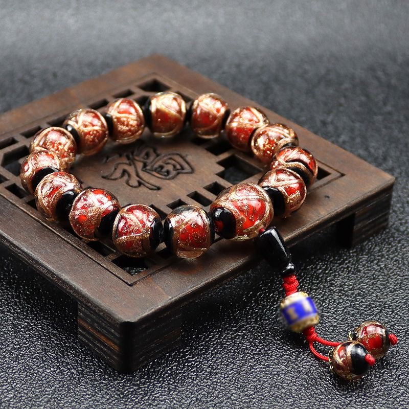 Incense ash colored glaze Bracelet -【Spiritual Connection & Enhance Happiness】