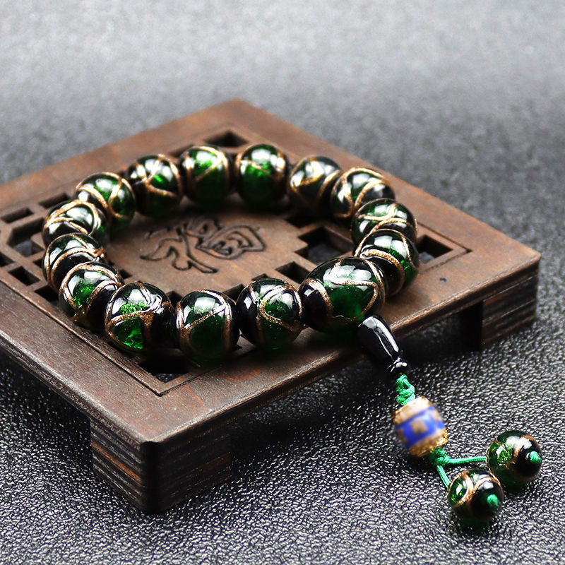 Incense ash colored glaze Bracelet -【Spiritual Connection & Enhance Happiness】