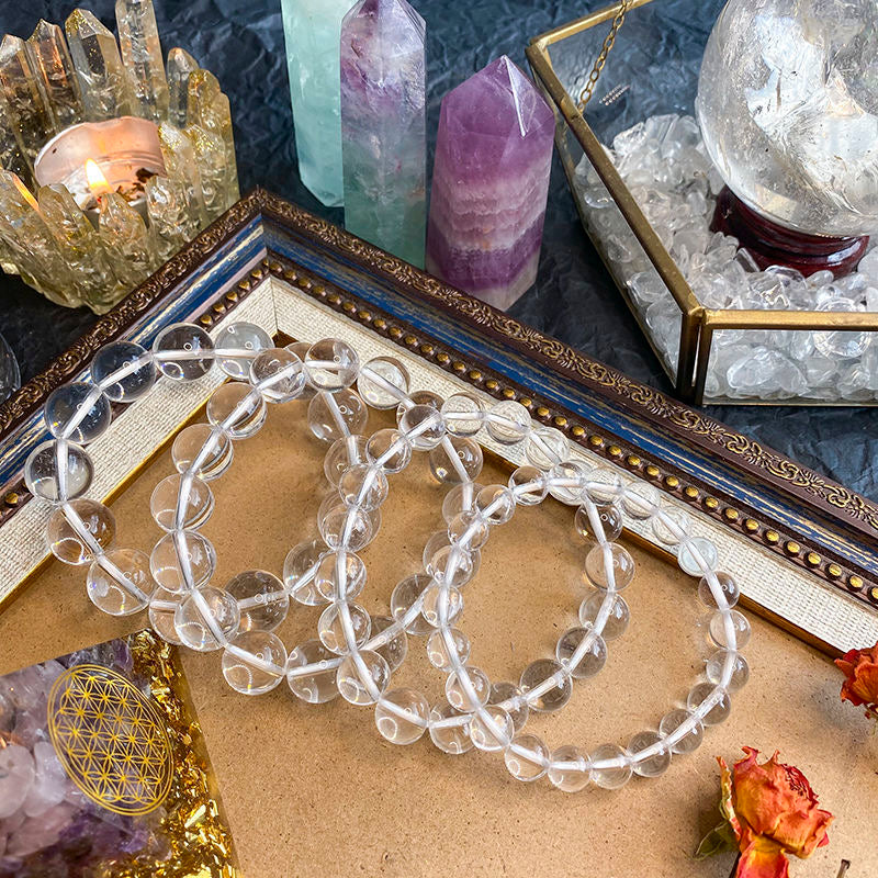 White Crystal Bracelet -【Purify Energy & Enhance Aura】