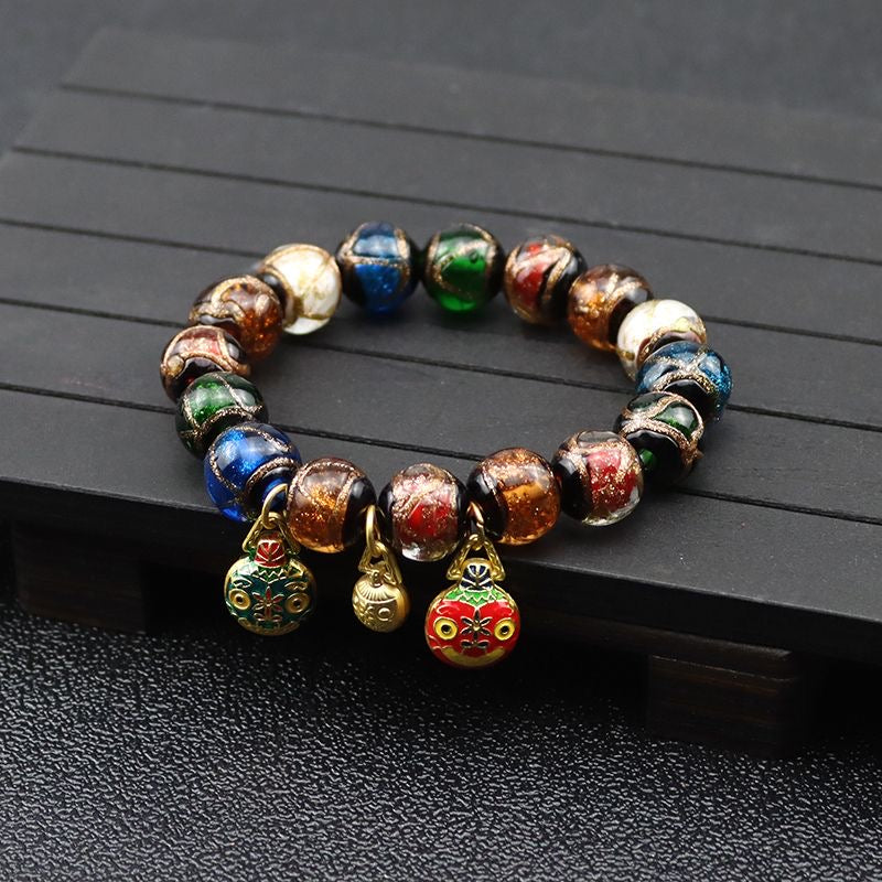 Incense ash colored glaze Bracelet -【Spiritual Connection & Enhance Happiness】